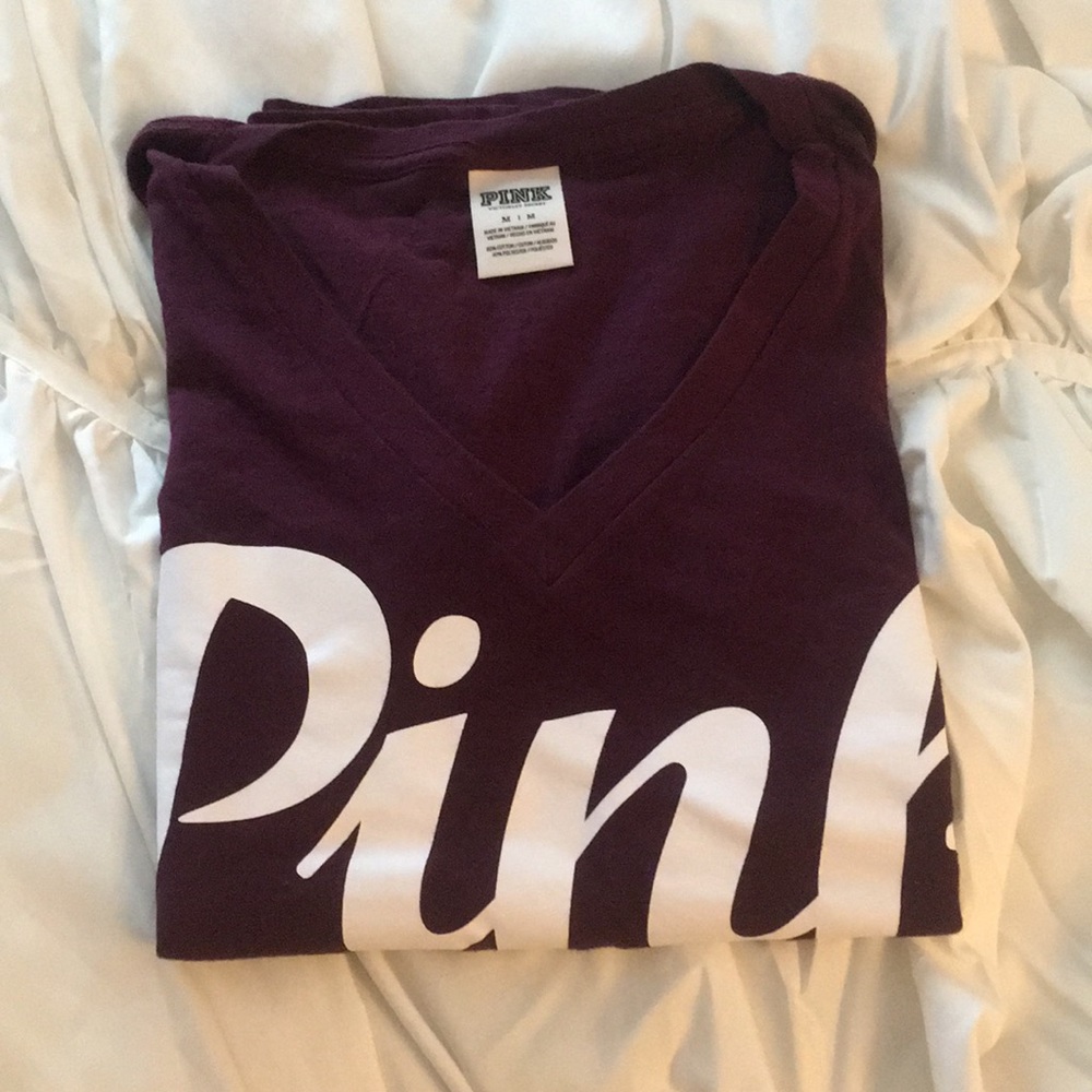 PINK V-Neck T-Shirt